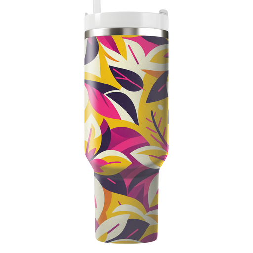 Bold Floral Overlap Decorative Tumblers