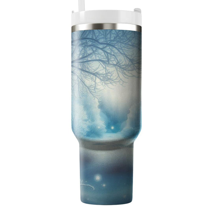 Winter Frosty Whispers  Travel Tumblers