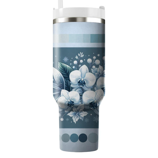 Winter Wonderland Orchid  Unique Tumblers