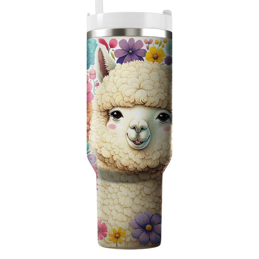 Whimsical Alpaca Adventure  Tumblers With Lids