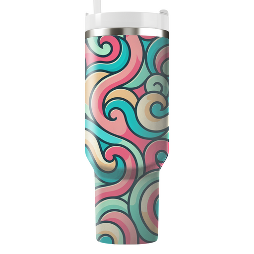 Dynamic Spiral Wave Custom Tumblers