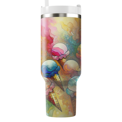 Summer Ice Cream Dreams  Personalized Tumblers