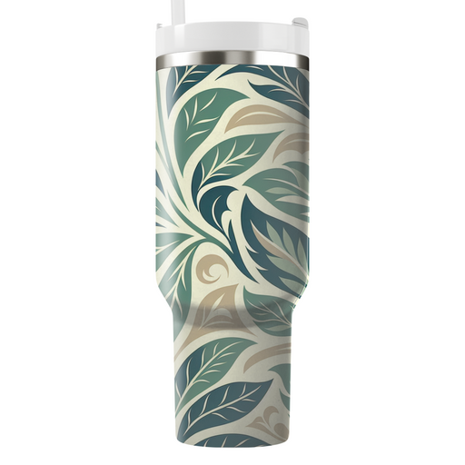 Artistic Leaf Pattern  Decorative Tumblers