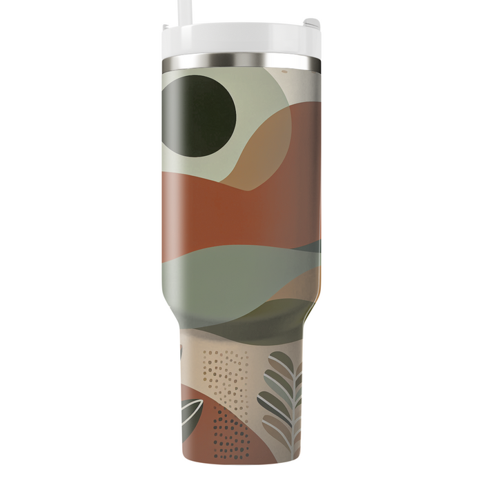 Chic Earth Tones Travel Tumblers