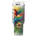 Vibrant Tropical Parrots  Tumblers With Lids