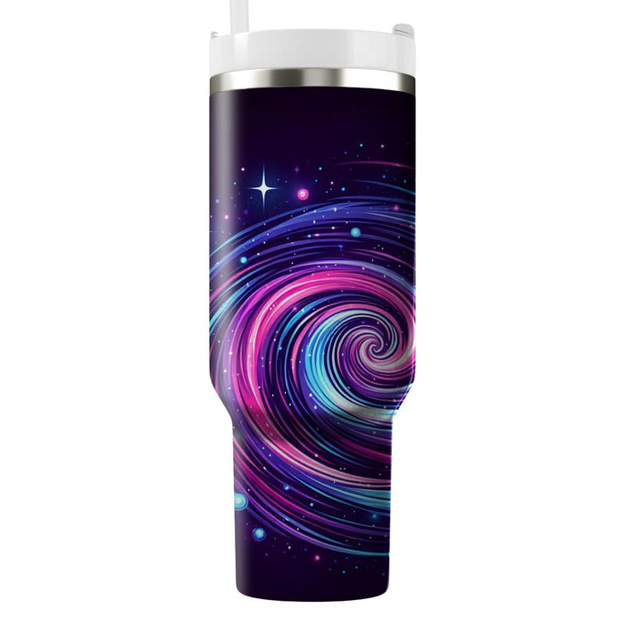 Galactic Neon Swirl  Custom Tumblers