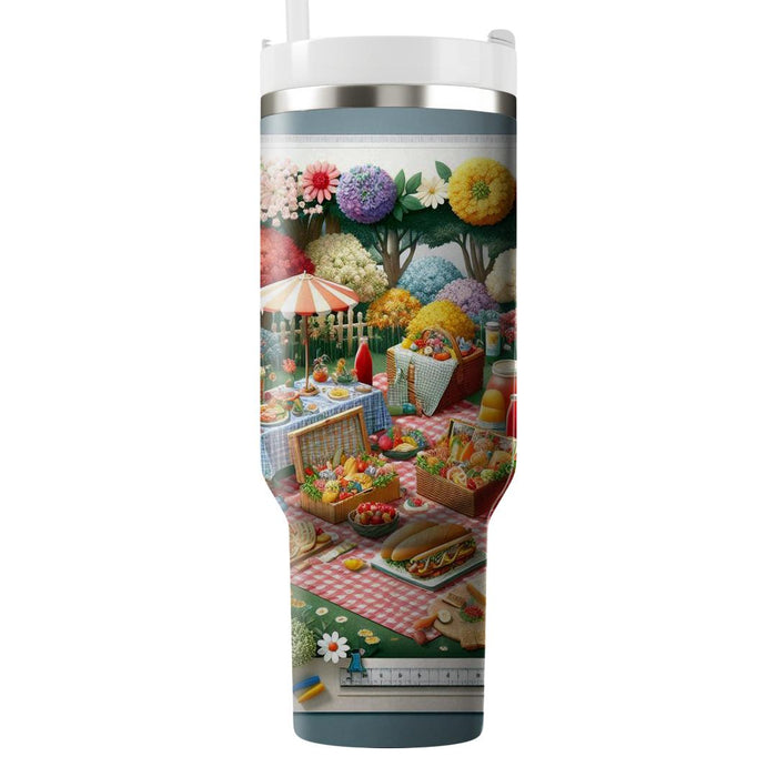 Spring Picnic Paradise  Tumblers With Lids