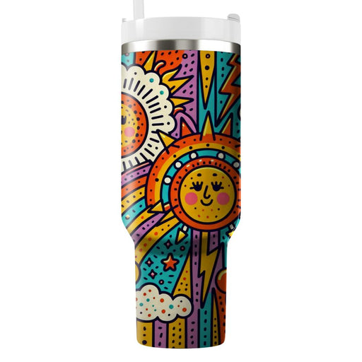 Funky Sunshine  Insulated Tumblers