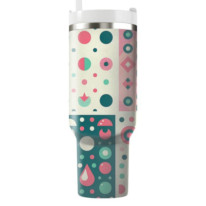 Retro Dot Matrix  Decorative Tumblers