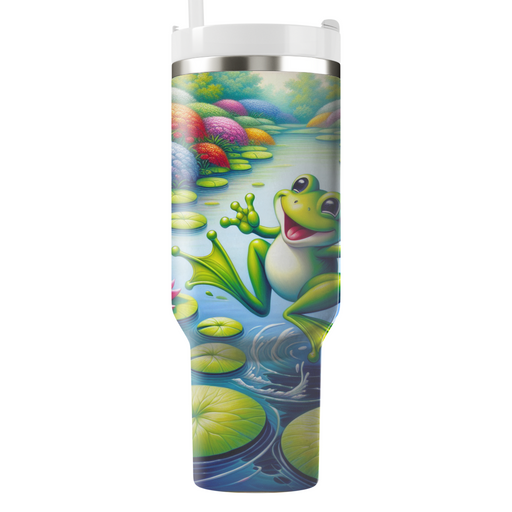 Whimsical Frog Adventure  Decorative Tumblers