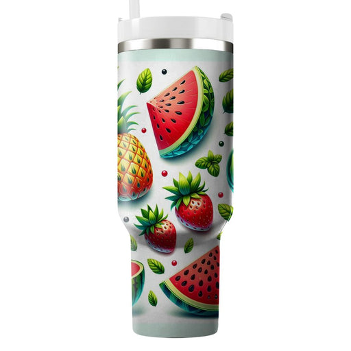 Retro Fruit Fiesta  Tumbler Cups