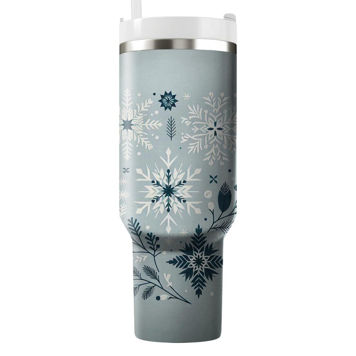 Whispers Of Winter - A Modern Yule  Tumbler Cups