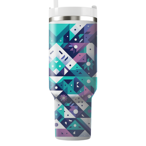 Artistic Triangle Mosaic  Decorative Tumblers