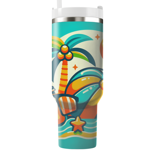 Retro Summer Vibes Travel Tumblers