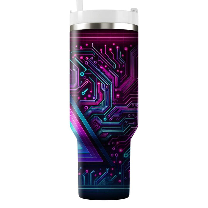 Synthwave Circuit  Unique Tumblers