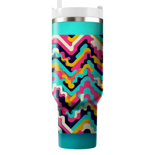 Funky Zigzag  Unique Tumblers