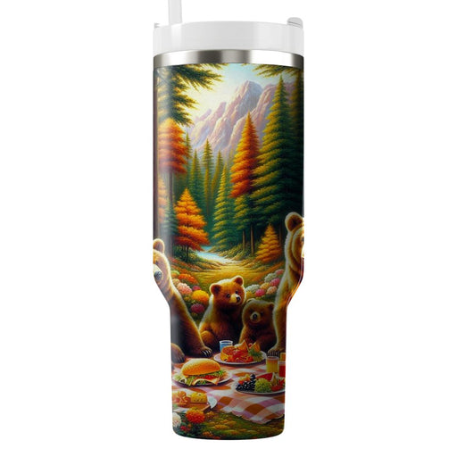 Whimsical Bear Family  Travel Tumblers