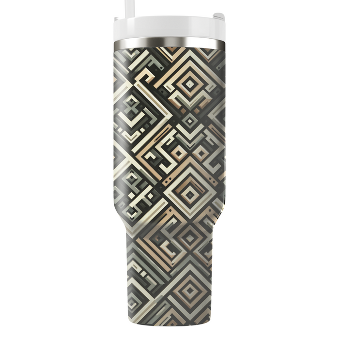 Woven Diamond Texture  Insulated Tumblers