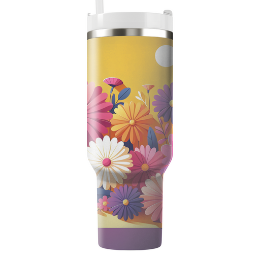 Vibrant Sunshine Daisies  Tumblers For Gifts