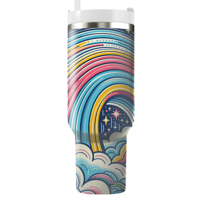 Bright Rainbow Dreams  Custom Tumblers