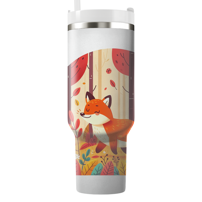 Whimsical Fox In Autumn  Decorative Tumblers