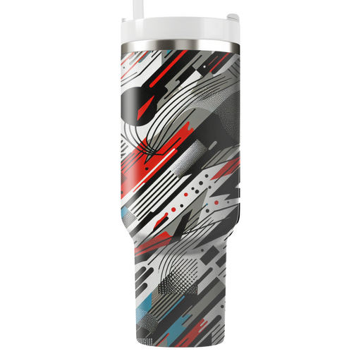 Dynamic Abstract Lines Custom Tumblers