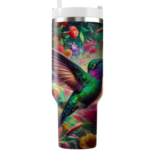 Vibrant Hummingbird Nectar  Personalized Tumblers