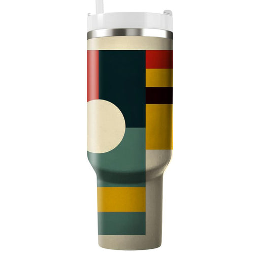 Bold Retro Color Block  Travel Tumblers