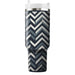 Slate Zigzag Chevron  Personalized Tumblers