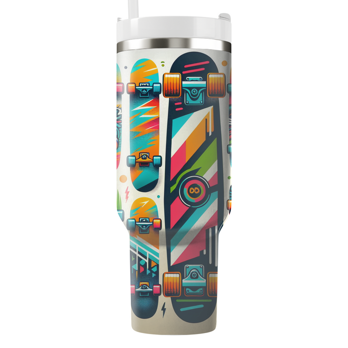 Retro Skateboard Culture Insulated Tumblers