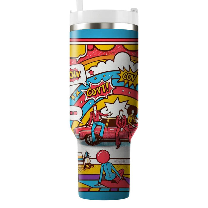 Vintage Pop Art  Tumbler Cups