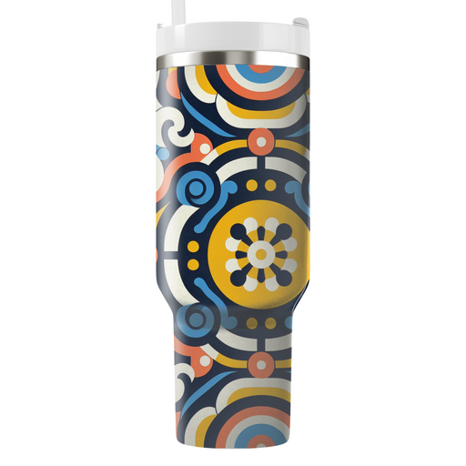 Dynamic Spiral Geometry Custom Tumblers