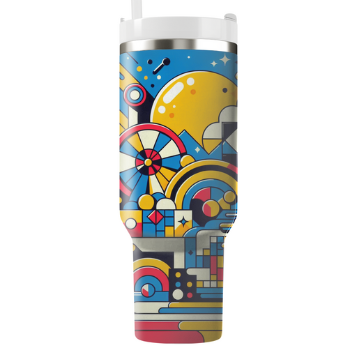 Retro Geometric Fiesta  Custom Tumblers