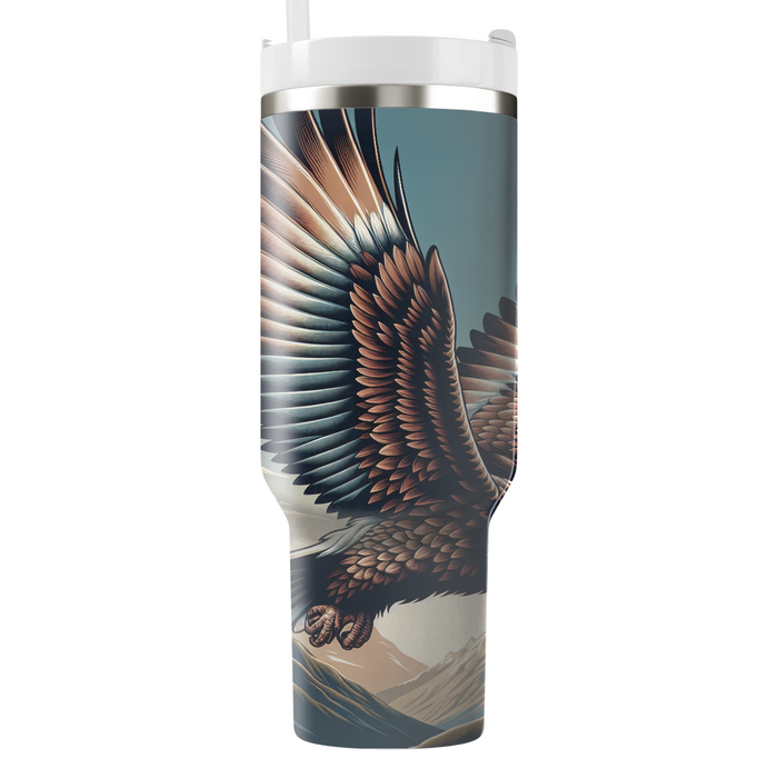 Majestic Eagle Flight  Tumblers With Lids