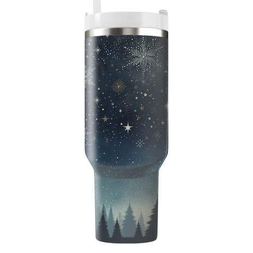 Winter Starry Night  Personalized Tumblers