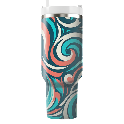 Abstract Swirling Lines Decorative Tumblers