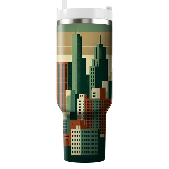 Urban Groove Skyline  Tumblers With Lids