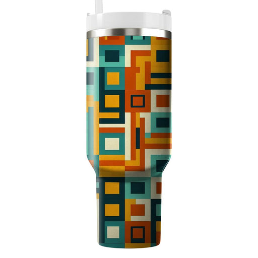 Retro Mod Squares  Insulated Tumblers