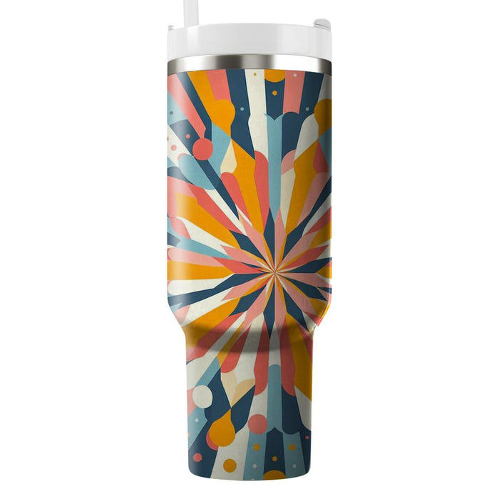 Sunrise Geometric Burst  Insulated Tumblers