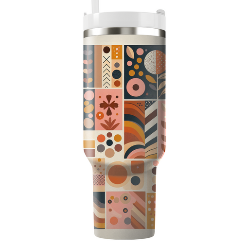 Funky Retro Blocks Unique Tumblers