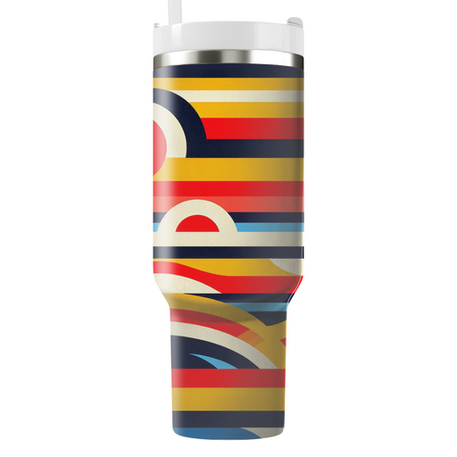 Bold Striped Horizon  Tumbler Cups