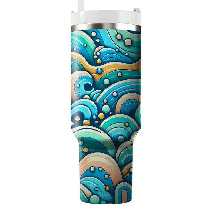 Bubbly Waves  Tumbler Cups