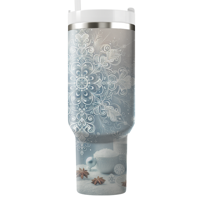 Winter Snowflake Elegance  Tumbler Cups