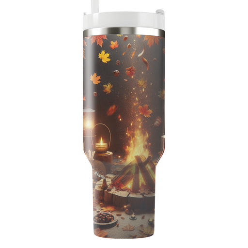 Autumn Cozy Campfire  Custom Tumblers