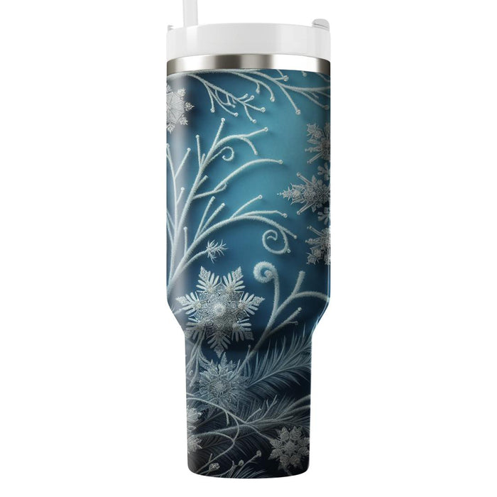 Winter Crystal Whispers  Insulated Tumblers