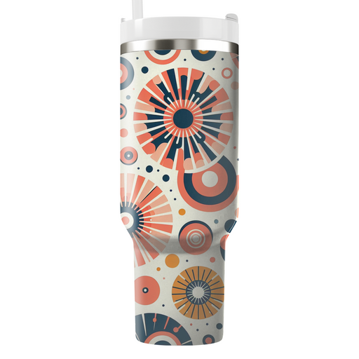 Contemporary Circle Burst Decorative Tumblers