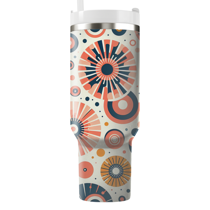 Contemporary Circle Burst Decorative Tumblers