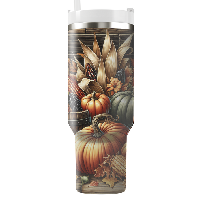 Autumn Harvest Gathering  Travel Tumblers