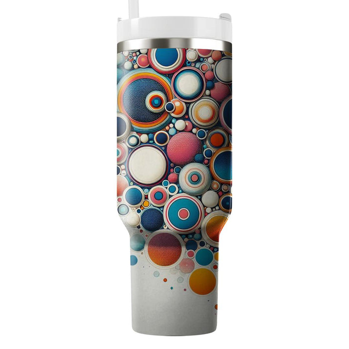 Bold Retro Dots  Travel Tumblers