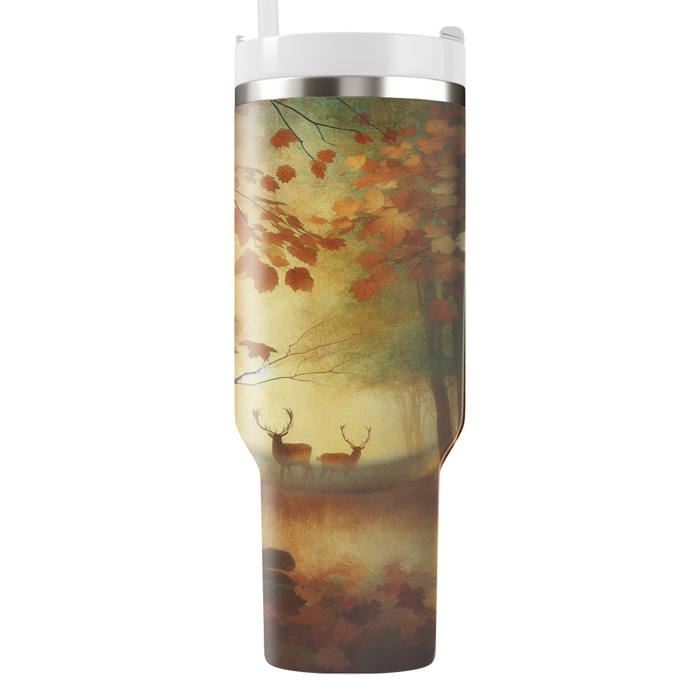 Autumn Forest Retreat  Personalized Tumblers